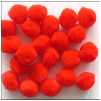 Pompony dekor. 20mm 50szt. czerowne, 1520-04, Bluma Creative