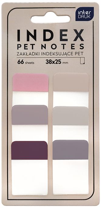 Zakładki indeksujące Pet szerokie Nude, Interdruk