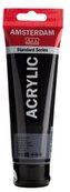 Farba akrylowa nr 702 czarna - czerń węglowa (lamp black) op. 120 ml., Amsterdam
