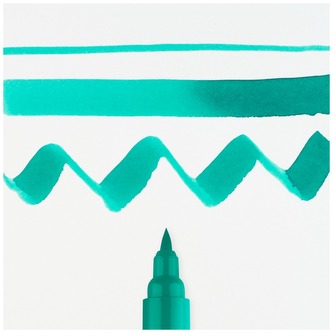 Pisak akwarelowy pędzelkowy Ecoline Brush Pen Deep Green, Talens