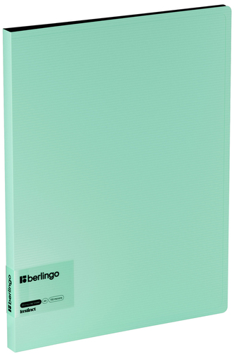 Segregator clip folder "Instinct", 17mm, z wewnętrzną kieszonką, miętowy, Berlingo