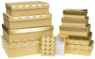 Zestaw pudełek PUG-22006-PR-HS 10 szt., Rozette