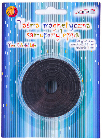 Taśma magnetyczna samoprzylepna MAG-3441 2m x 15mm x 1mm, Aliga