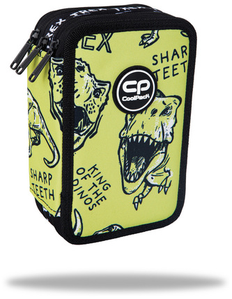 Piórnik potrójny z wyposażeniem Jumper 3 Dino Adventure CoolPack, Patio