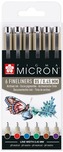 Cienkopisy 6-kol. Pigma Micron 05 kolory podstawowe, Sakura
