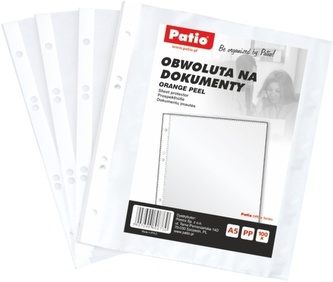 Koszulki do segregatora A5 clear op. 100 szt., Patio