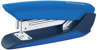 Zszywacz No24/6, 26/6 Hyper, 25k., korpus plastik, niebieski, Berlingo