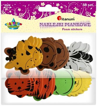 Kształty piankowe – głowy zwierząt, Craft Fun