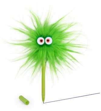 Długopis z oczami i szaloną fryzurą "Crazy Green" HERBS, Trendhaus