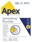 Folia laminacyjna A4 2 x 125 mic. op. 100 szt., Apex