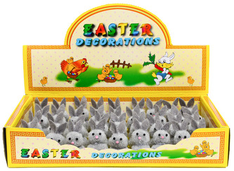 Króliczki wielkanocne box 36szt. 5cm WKZ-105, Aliga