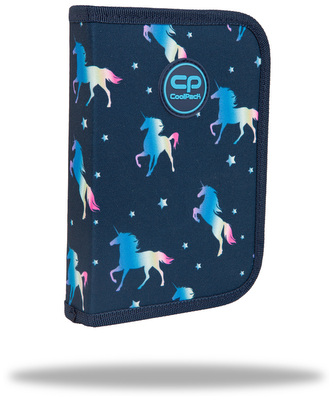 Piórnik jednoklapkowy bez wyposażenia Clipper Blue Unicorn CoolPack, Patio