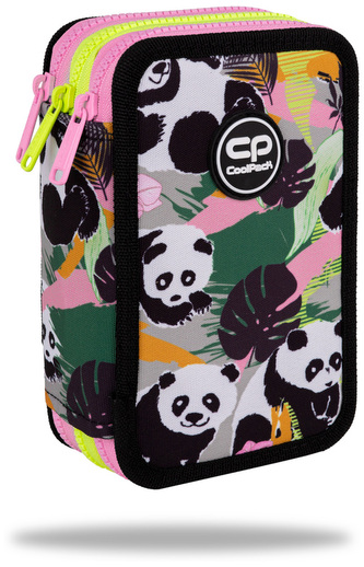 Piórnik potrójny z wyposażeniem Jumper 3 Panda Gang CoolPack, Patio