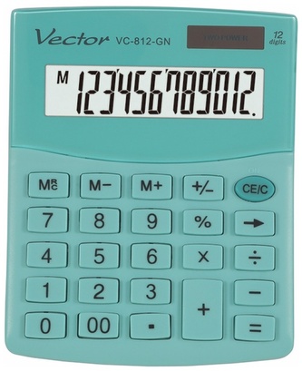 Kalkulator biurowy VC-812 GN, Vector