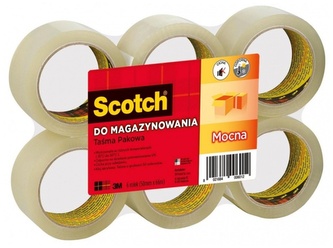 Taśma pakowa akryl. 50 mm x 66 m przezroczysta Cicha, Scotch 3M