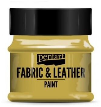 Farba do tkanin i skór 50ml złota, Pentart