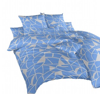 Dadka Povlečení bavlna Julius modrý 200x200, 2x70x90 cm