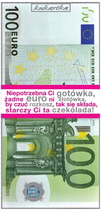 Czekolada 122 banknot (100 euro) 2018, Passion