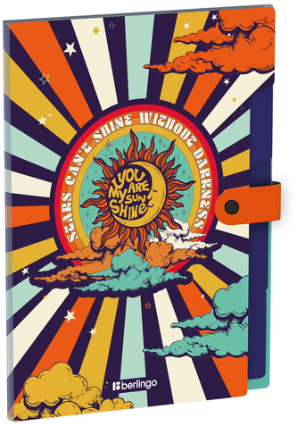 Teczka PP A4 z 5 przegródkami "Groovy", 600µm, Beringo