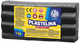 Plastelina czarna  1 kg 303111024, Astra