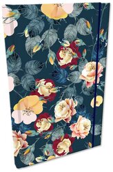 Notes A5 z gumką Soft Touch Żółte kwiatki, Bee-Bee