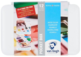 Zestaw farb akwarelowych 12 x 1/2 kostki Van Gogh, Talens