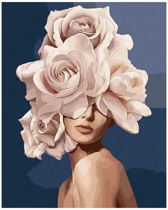 Numeromalowanie Classic 40x50 Nagość i kwiaty, iPicasso