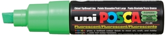 Marker pigmentowy Posca PC-8K fluorescencyjny zielony, Uni