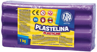 Plastelina fioletowa 1 kg 303111010, Astra