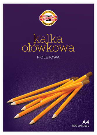 Kalka kopiowa ołówkowa fiol.A4 100ark, Koh-I-Noor