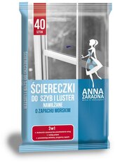 Ściereczki nawilżane do szyb zapach morski, Anna Zaradna