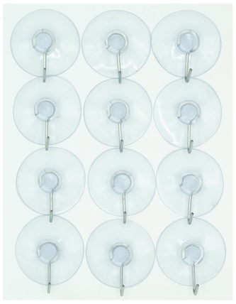 Przyssawki z haczykami PH-3066 op. zaw. 12 szt. śr. 4 cm., Aliga