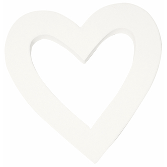 Sylwetka serca ażurowa duża 20 x 20.5 x 3 cm AC222, Decopatch