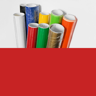 Folia samoprzylepna czerwona błyszcząca 50 x 70 cm, Artdruk