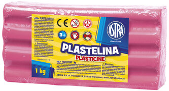 Plastelina różowa-jasna 1 kg 303111007, Astra