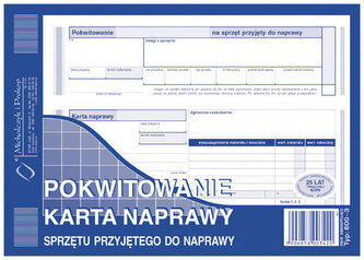 Druk Pokwitowanie-karta naprawy sprzętu MiP