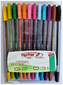 Długopisy żelowe GZ-031kpl. 12 szt. fluo i brokat., Rystor