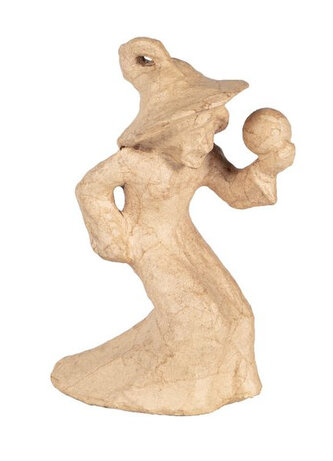 Czarownica z kulą kryształową Halloween 20 x 8 x 15 cm z masy papierowej SA233C, Decopatch