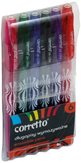 Długopis wymazywalny Corretto GR -1204 6 kolorów, Grand
