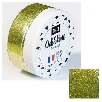 Żel brokatowy do tkanin 65g Green Gold, Odif