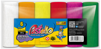 Krepina mini mini 6-kol. classic 180g, 10 cm x 250 cm, Pastello