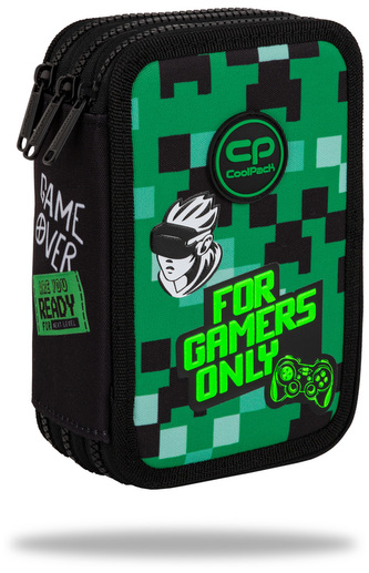 Piórnik potrójny z wyposażeniem Jumper 3 Game Zone CoolPack, Patio