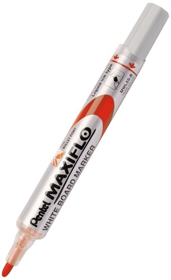 Marker suchościeralny MWL5S czerw., Pentel