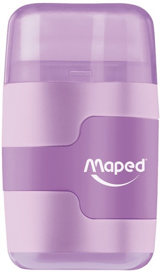 Temperówka z gumką Connect Pastel  2 otwory Maped