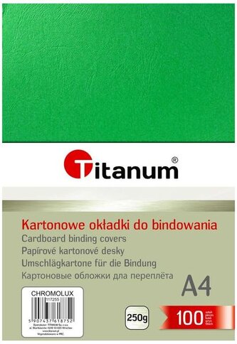 Karton chromolux A4 ziel. 100ark, Titanum