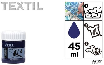 Farba do tkanin 45ml granatowa Artix PP651-20, Main Paper