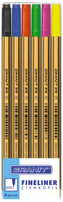 Cienkopisy 0.4 mm C970 6-kol. w etui, Granit