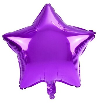Balon foliowy gwiazda duża fioletowy, Arpex