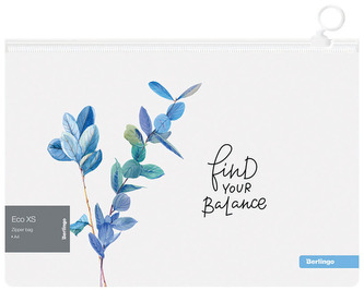 Koperta z suwakiem Eco XS A4, motyw natural., 180 mikr.,, Berlingo