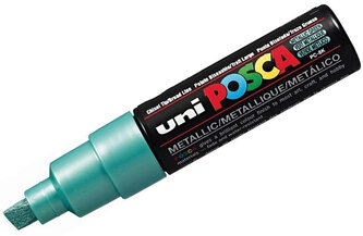 Marker pigmentowy Posca PC-8K metallic zielony, Uni